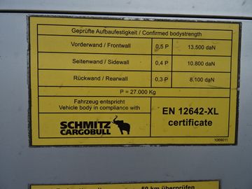 Schmitz Cargobull Speed Curtain*2to LBW*GetränkeZertifikat*AirPipe